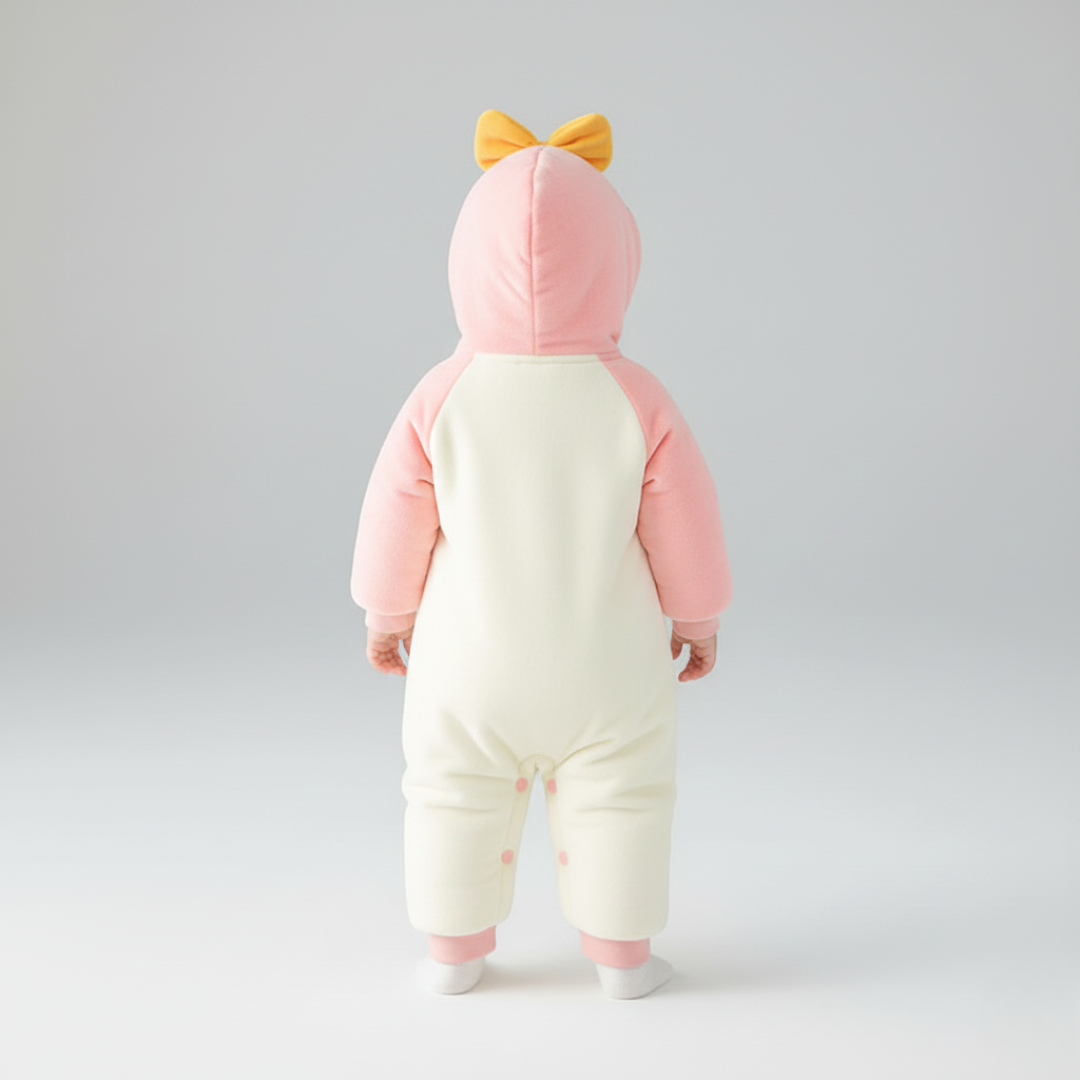 Combinezon Roz Fetite Duck
