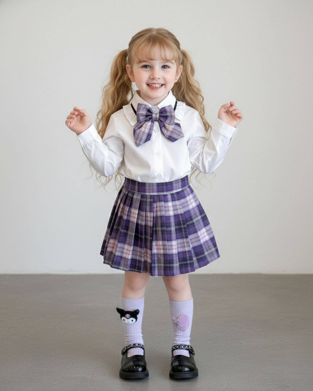 Compleu Mov 3 Piese Fetite Georgiana