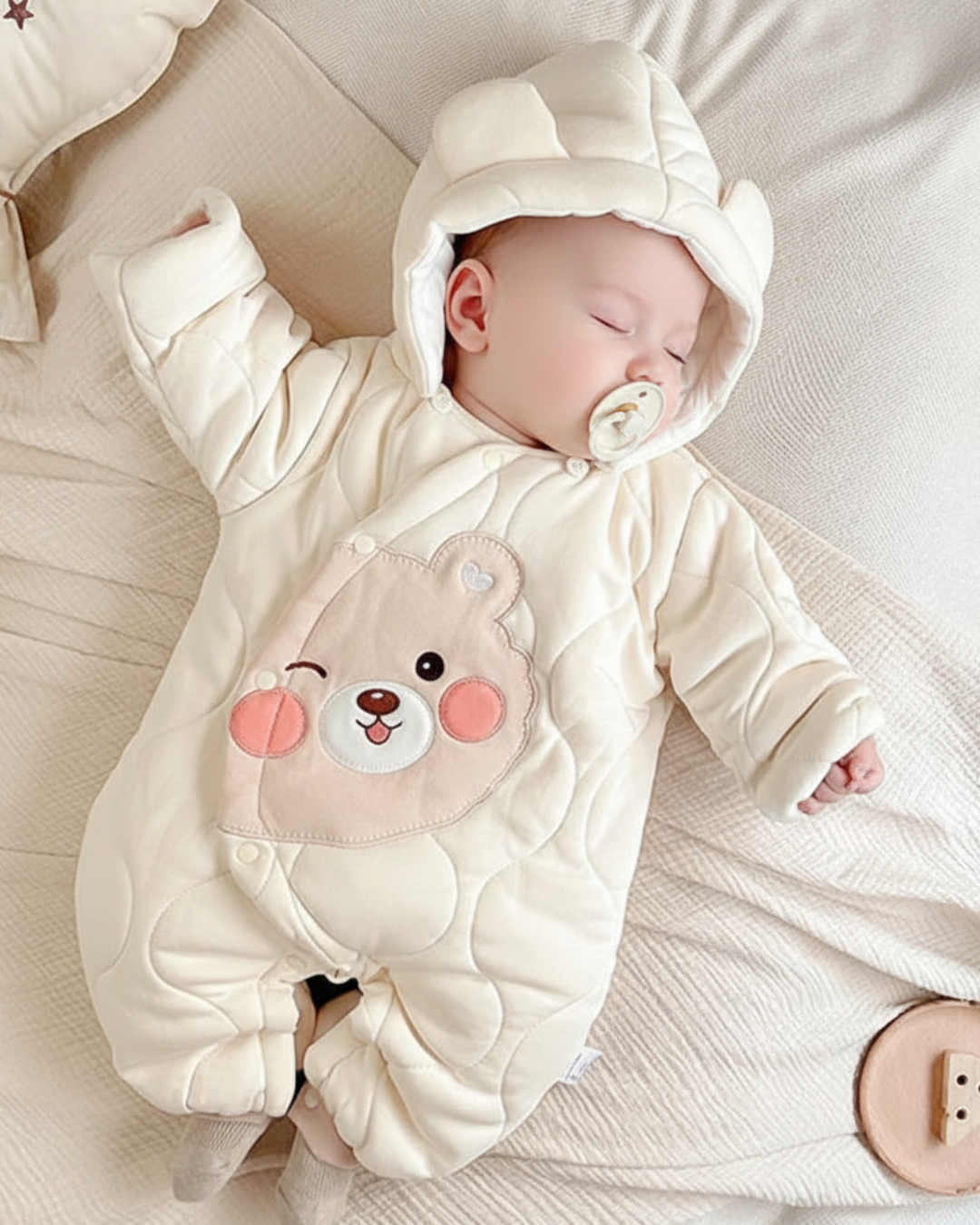 Salopeta Groasa Crem Copii