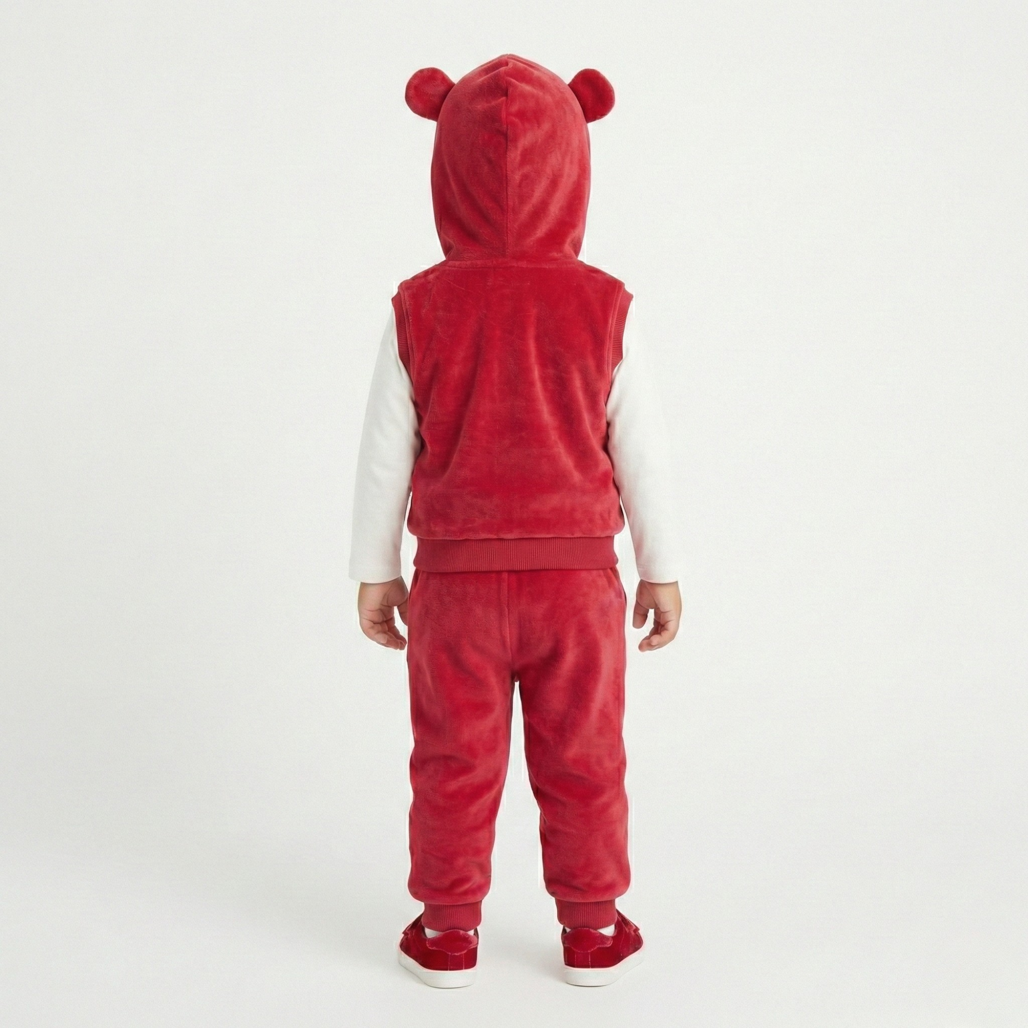 Trening Rosu Copii Vesta si Pantaloni Apple