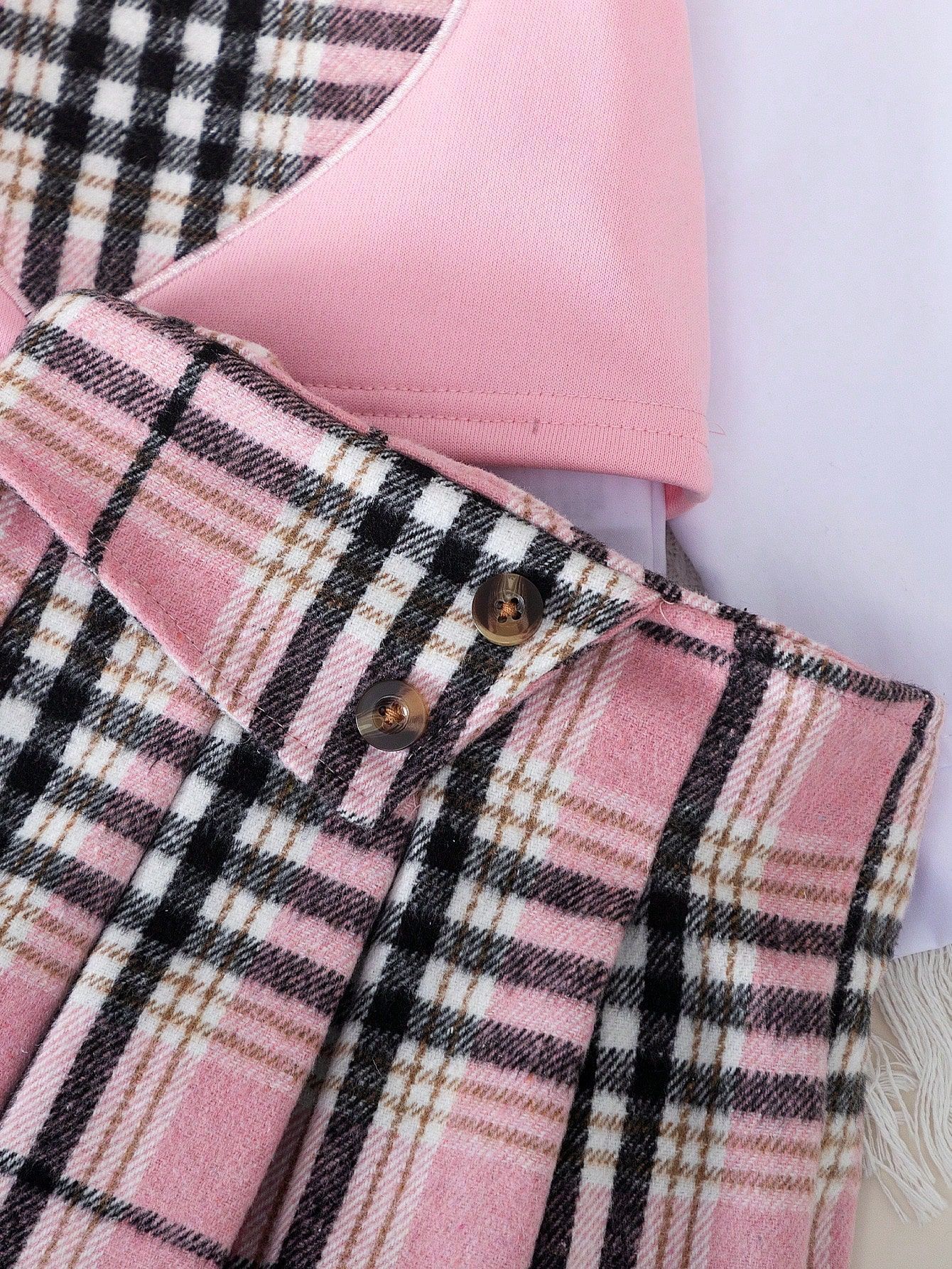 Compleu 3 Piese Fetite Roz Nicole - 5-6 ani - imagine 5