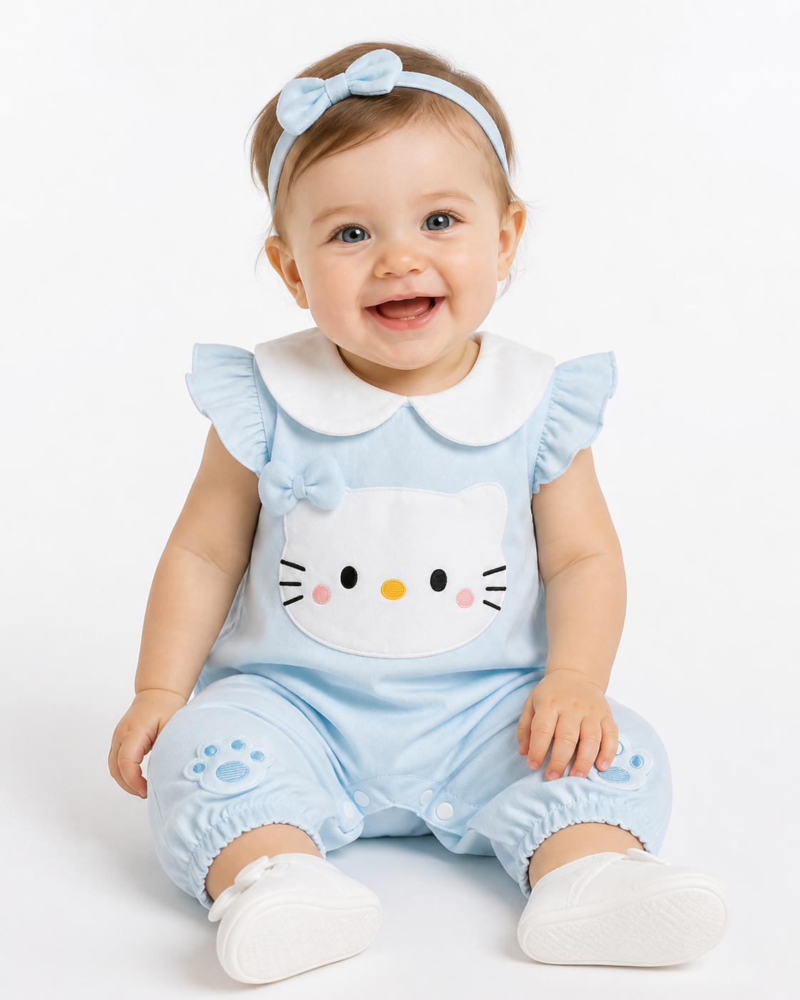 Salopetă Albastră Fetițe Cute Kitty Natalia